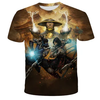 Vara noi de Imprimare 3D Mortal Kombat T-shirt Băiatul T-shirt Copii T-Shirt pentru Copii Băiat de Moda Supradimensionat tricou Casual Streetwear