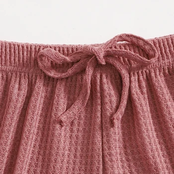 Vara Set de Pijama Pentru Femei Moale Confortabil Maneci Scurte T-Shirt & Scurți Pierde Acasă purta Curea de Lenjerie de corp