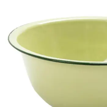 Vas Emailat Îngroșat Nostalgic Verde Salata De Paste Supa De Bazin Cina Castron Decor Meserii Boluri