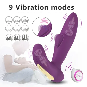 Vibrator portabil Jucării pentru Adulți Dildo Vibrator pentru femei, Vaginul, punctul G, Clitorisul Stimulator de la Distanță fără Fir Jucarii Sexuale 18 +