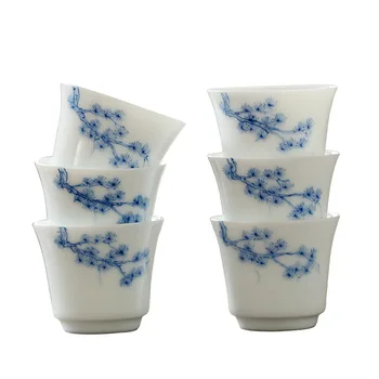 WIZAMONY Jad Noroi Ceramice, Faianța Pictată manual Vintage Ceașcă de ceai Kung Fu Ceașcă de Ceai din Ceramica Singură Ceașcă de Birou Master Cupa en-Gros