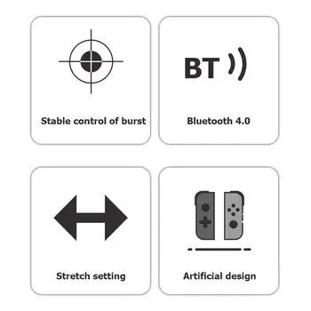 X6 Bluetooth 4.0 Telescopic Controler de Joc Durabil Wireless Gamepad Joc de Divertisment Accesorii pentru pubg mobil