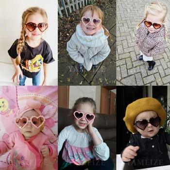 YAMEIZE Retro Rotund Copii ochelari de Soare pentru Copii ochelari de Soare Fete Baieti Copii ochelari de Soare Baby Zonnebril Ochelari Nuante Drăguț UV400