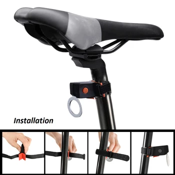 Zacro mai Multe Moduri de Iluminare pentru Biciclete Lumina USB Charge Led Biciclete Lumina Flash Coada Spate Lumini pentru Biciclete de Munte Biciclete Seatpost
