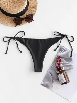 ZAFUL Obraznic Cravată-Partea de Jos Bikini Femei Costume de baie Scurtă de Vară Scăzut Talie Bandaj pantaloni Scurți Sexy Femeie de pe Plajă costum de Baie
