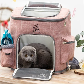 În aer liber, Cat Plasă de Transportator Rucsac Respirabil Sac pentru animale de Companie Pentru Câini de Moda Portabil de Pungi de Confort Transportator pentru Mediu Mic Câine