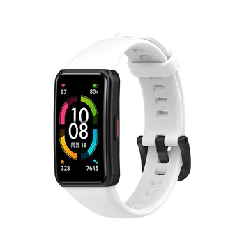 Înlocuirea Sport Ceas Silicon Trupa Încheietura Curea Reglabilă Watchbands pentru Huawei band 6 onoarea trupa 6 Ceas