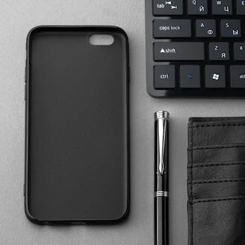 Чехол Inovare, для iPhone 6/6S, силиконовый, матовый, черный 5188293 Telefon Mobil Cazuri și Acoperă