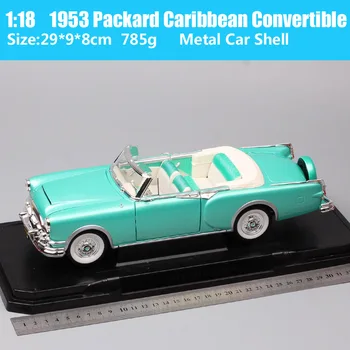 1/18 Scară De Lux Vechi Clasic 1953 Packard Caribbean Convertibile Turnat Sub Presiune Model De Mașină De Jucărie Vehicule Rutiere Semnătura Băieții De Colectare