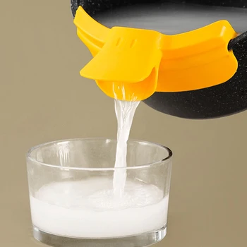 1/2 BUC Duckbill în formă de Leakproof Lichid Deflector Margine Rotunda Supa Vărsătorul de Bucatarie Accesorii pentru Vas Instrumente de Bucătărie Gadget-uri