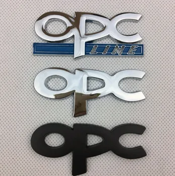 1 Buc 3D Metal OPC Line Emblema, Insigna Masina din Spate Autocolante, Decal Pentru OPEL Mokka Corsa Meriva Zafira Astra Vectra Antara Insignia