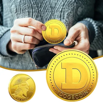 1 buc Dogecoin Monedă Comemorativă Placat cu Doge Coin 2021 Editie Limitata de Colectie