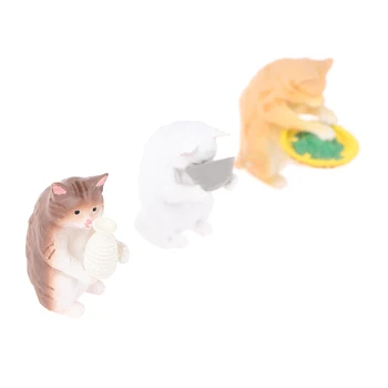 1 buc Figurine in Miniatura Fată Băiat de Jucării pentru Copii animale de Companie Jucărie Acasă Decorare Rasina de Artizanat stil de Viață Pisici Cifre Model Animal