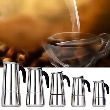 1 BUC multifuncțional din Inox Ibric de Cafea Mocha Cafe Espresso Latte Plită Filtru de Cafea Oală Instrument Bea