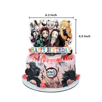 1 Set Demon Slayer Baloane Anime Demon Slayer Kimetsu Nu Yaiba Balon Banner pentru Copil de Dus la Petrecerea de Ziua Decor Consumabile