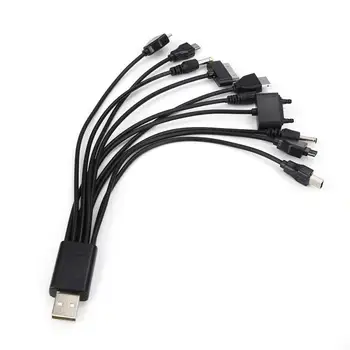 10-În-1 Cablu USB Universal Portabil Ușor Multi-Funcția de Telefon Incarcator USB Cablu de Încărcare Cablu de Încărcare Rapidă a Cablurilor