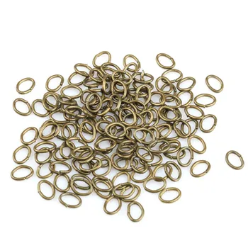 1000Pcs/Sac 7*5mm Oval de Aur/Argint/Bronz Culoare Metal Închis Split Sari Inele, pentru Bijuterii DIY Face Constatări Conector