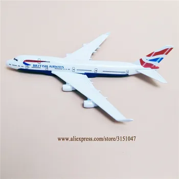 16cm Aer British Airways Boeing 747 B747 companiile Aeriene din Aliaj de Metal de Avion Avionul Model de turnat sub presiune Aeronave
