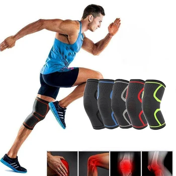 1BUC genunchiere Bretele Sport Fitness Suport Kneepad Artrita Articulațiilor Protector Elastic Nylon Sport Manșon de Compresie Bandaj