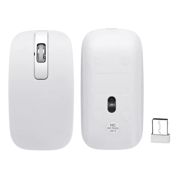 2.4 G Wireless Keyboard Mouse-ul Setat Tăcut Tastatura și Mouse-ul Combo Kit Ultra Slim Keyboard cu film Tastatura Pentru Notebook, Laptop