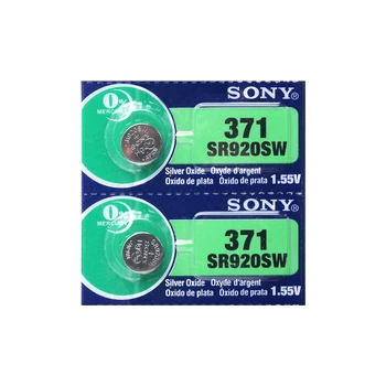 2 buc Sony Original 370 CA6 371 SR920SW 920 DE 1.55 V Baterie de Ceas SR920SW 371 Butonul de Monedă Baterii FĂCUTE ÎN JAPONIA