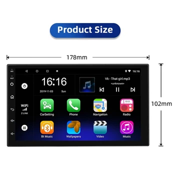 2 Din Apple Carplay Radio Auto Bluetooth Android De 10.1 Universal Auto Stereo Receptor 7