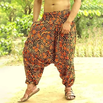 2020 Bărbați Harem Pantaloni Largi Hiphop Pantaloni Largi Picioare Stil Etnic Pantaloni Casual Pantaloni Joggers Femei Pantalon Hombre