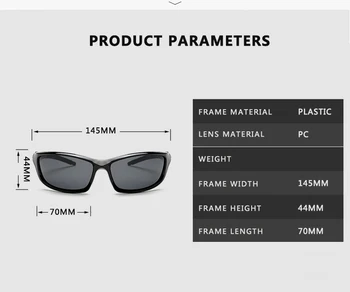 2020 Nou Polarizat ochelari de Soare Barbati de Brand Designer de Metri de Sport Ochelari de Soare pentru Barbati de Conducere Pescuit Cadru Negru UV400 Ochelari de cal