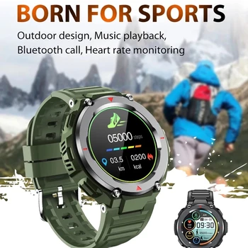2021 Sport Nou Ceas Inteligent Bărbați smartwatch Bărbați ecran Complet tactil Tensiunii Arteriale Monitor de Ritm Cardiac Bluetooth Sun Music Player