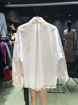 2021 Toamnă Comfort Femei Tricou Colțul Rever Doamna de Moda Bluza Toate-meci cu mâneci Lungi Tricou Bluza Blusas Mujer 15630