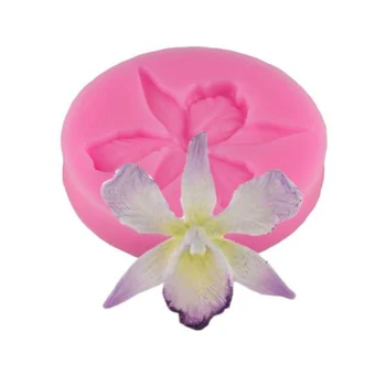 2021 Tort de Decorare Silicon Creative Patiserie Formă Matriță de Ștanțare Orhidee 1 Fondant Bucătărie Flori 3D pc Decor de Copt Instrumente DIY