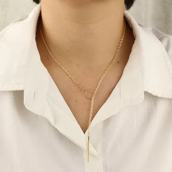 2021 Trendy Coliere Pentru Femei De Aur De Argint De Culoare Geomentric Pandantiv Bijuterii Multistrat Boem Cravată Colier Fata Iubitului Cadou