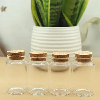 24 de Bucăți de Sticlă Sticle 37*60mm 40ml Mini Storage Borcan pentru Condimente Dopuri picant Sticla Recipiente mici borcane Flacoane Cu Dop de Plută