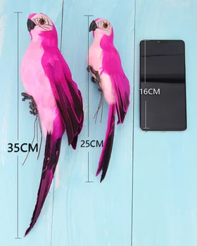 25/35cm Manual Spuma Pene Artificiale Papagal Gradina Decor în aer liber Gazon Figurina Ornament Fals Animal Pasăre Grădină Prop