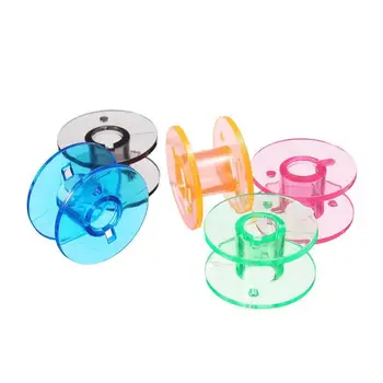 25Pcs transparent mașină de cusut bobina de culoare bobină bobină gol casetă de depozitare din plastic, pentru uz casnic accesorii de cusut instrumente