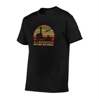 3.6 Roentgen Nu Mare Nu teribil Tricou Bumbac pentru Bărbați T-shirt ' 80 Retro, Desene animate cu Maneci Scurte Overdize Black XS Îmbrăcăminte