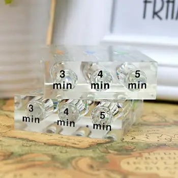 3 in 1 Transparent Acrilic Timer Nisip 3 4 5 Minute Colorate Clepsidra Ceas de Nisip Cronometre pentru Biroul de Acasă de Bucătărie