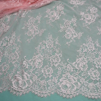 3 metri pret alb-negru albastru rosu genelor dantelă tesatura, high-end de îmbrăcăminte rochie de mireasa de cusut tesatura