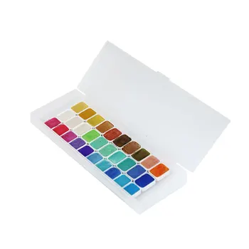30 de Culori Solide Sub-pachet Perlat Vopsea Acuarelă Portabil Bloc Acuarele Nail Art Aquarela Acuarelas Set Artă Suupplies
