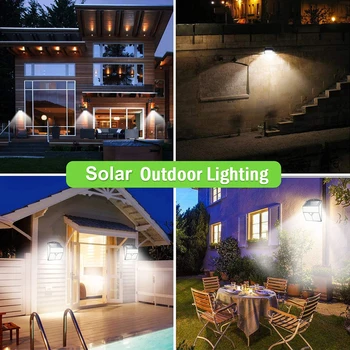 318/436 LED-uri Alimentate Solar Lumini în aer liber Strada de Perete de Securitate Luminoase PIR Senzor de Mișcare Lampa pentru Garaj Grădină Scări Decor
