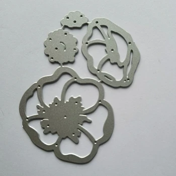 3D Flori de Tăiere de Metal Moare Stencil Scrapbooking DIY Album Timbru de Hârtie Emboss
