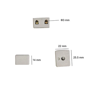 5 Buc 2 Postion 5-Gaura Ceramică de Înaltă Frecvență Cabluri Bloc Terminal Cupru Șurub Conector 25A 400V Cablu de Alimentare Priza