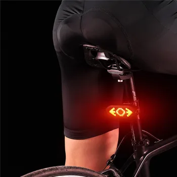 5 Moduri Inteligente Ciclism Biciclete Coada Lumina w/Transforma Semnalul Electric de Control de la Distanță Corn Reîncărcabilă Stopul Spate de Siguranță Lampa de Avertizare
