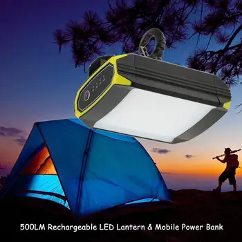 500LM Super-Luminos Usoare cu 30 de LED-uri Drumeții Felinar Camping în aer liber Portabile Lumini Lampa rezistent la apa Lanterna Reincarcabila USB