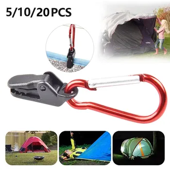 5PCS Primăvară Snap Hook Portabile de Fixare Clip Pentru Picnic în aer liber Camping Agățat