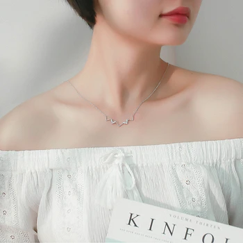 A construi socialismul cum Japonia coreea Simplu Moda Stele Undă Reglabil Colier Femei Argint Culoare Mireasa Nunta Gits