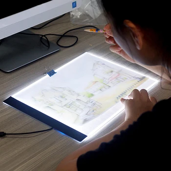 A4 CONDUS de Desen Tableta Grafica Digitala Pad USB LED Light Box Copia Bord Electronic Arta Grafica Pictura Masa de Scris