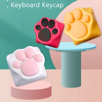 ABS Silicon Kitty Laba Artizan Labe de Pisica Pad Tastatură taste pentru Switch-uri cherry MX Personalitate Moale Simt Cat keycap