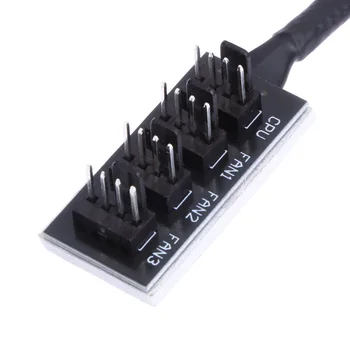 Adaptor 12V 4Pin Splitter Cablu de Alimentare PWM PC Împletite Socket CPU Racire Calculator cu Mâneci Accesorii Fan Hub