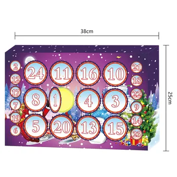 Advent Calendar 2020 Crăciun Noroi 24buc Diferite Calendar Numărătoarea inversă Jucărie Decoratiuni de Craciun Advent Calendar Ornamente